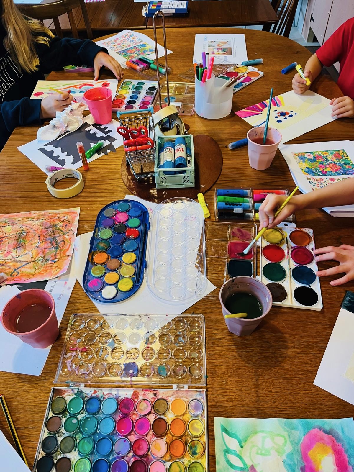Artistic creation process at the workshop