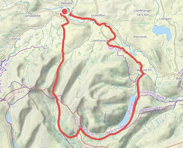 The Gap Trail Map